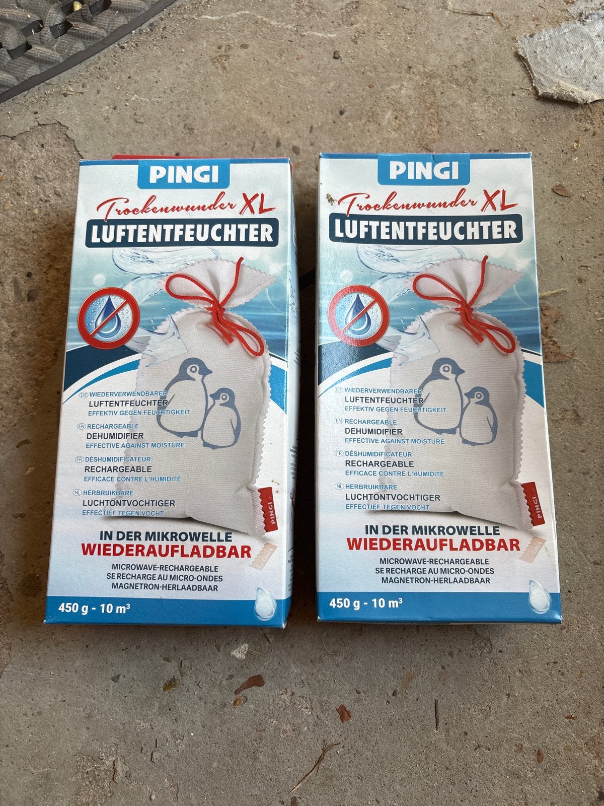 2x PINGI Trockenwunder XL Luchtontvochtiger - Magnetron Opla, Witgoed en Apparatuur, Luchtbehandelingsapparatuur, Ophalen, Nieuw