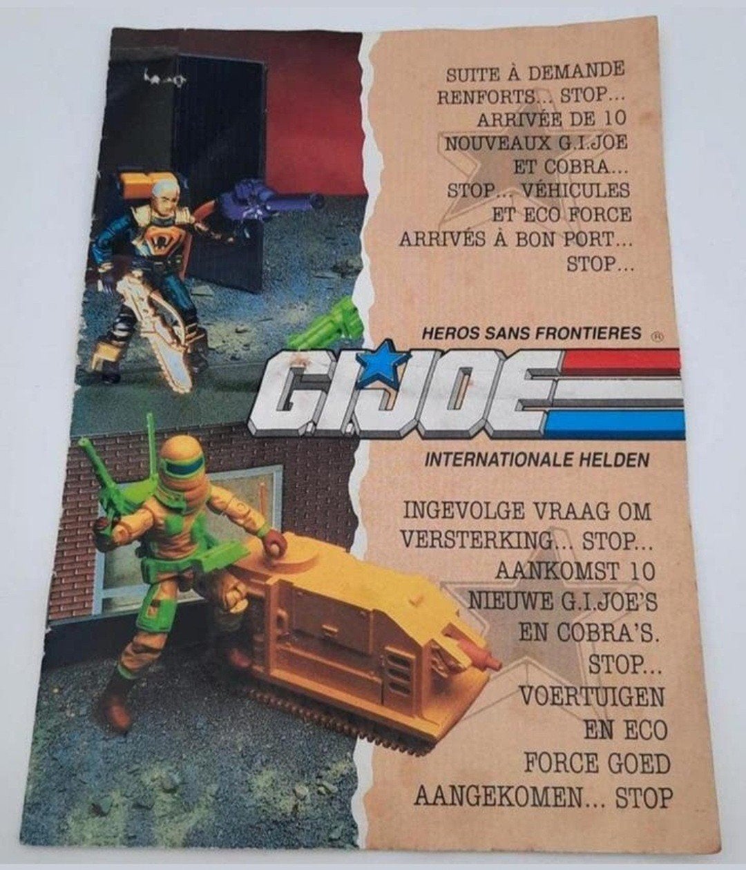 GI Joe Aankomst 10 GI Joe en Cobra reclame boekje 1992, Ophalen of Verzenden, Gebruikt