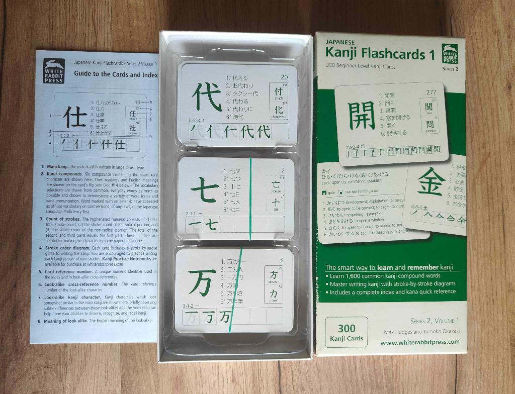 White Rabbit Press - Kanji Flashcards 1 (300 flashcards), Diversen, Schoolbenodigdheden, Ophalen of Verzenden, Gebruikt