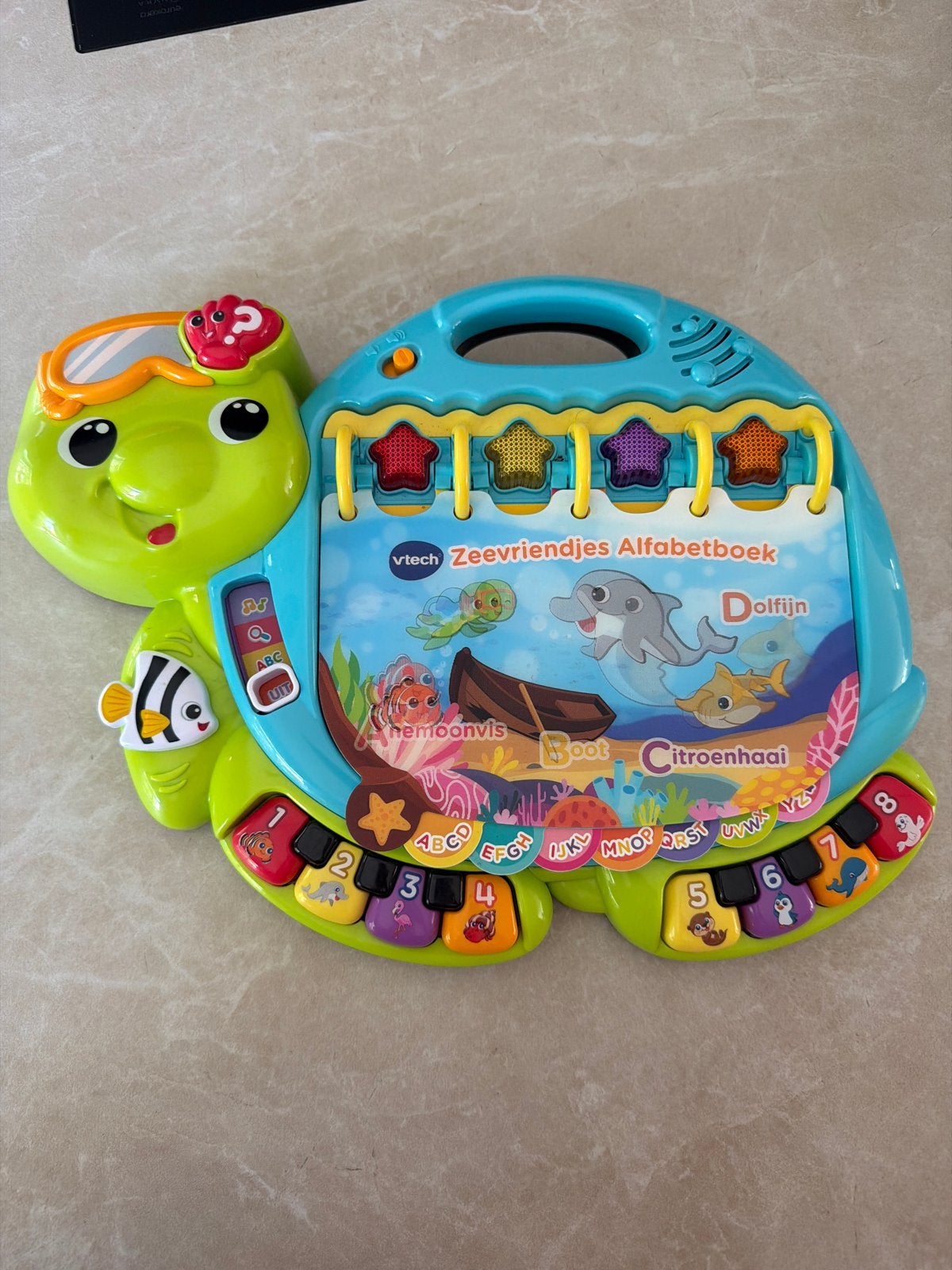 VTech Zeevriendjes Alfabetboek - Interactief Speelgoed, Ophalen of Verzenden, Zo goed als nieuw, Overige typen, Met geluid