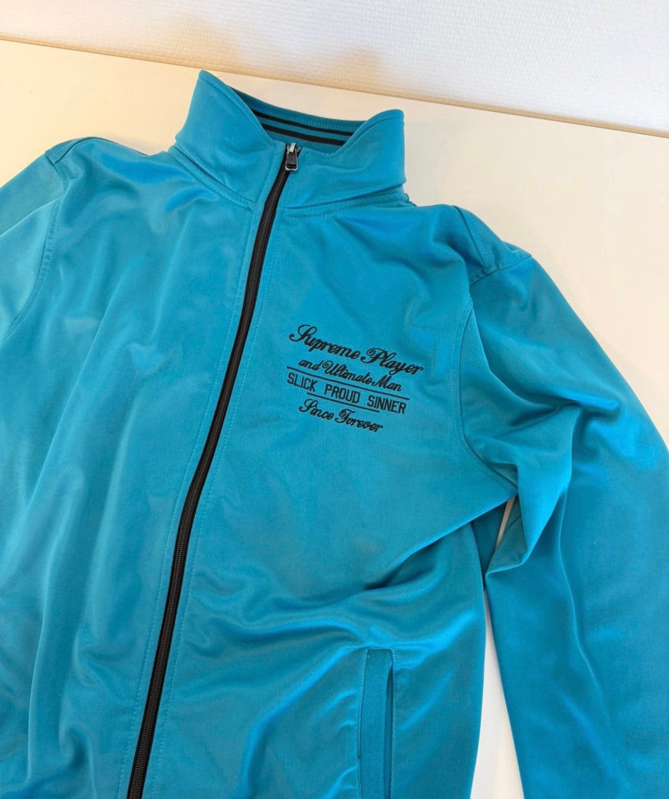 CoolCat Heren Trainingsjack Vest Blauw Turquoise M jack blue, Kleding | Heren, M, Ophalen of Verzenden, Zo goed als nieuw, M