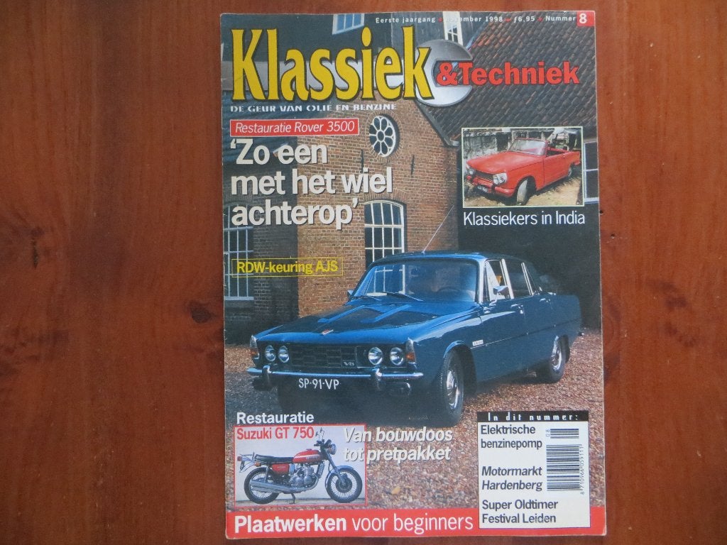 Klassiek & Techniek 8 Rover 3500, Suzuki GT 750, Verzenden, Zo goed als nieuw, Overige merken