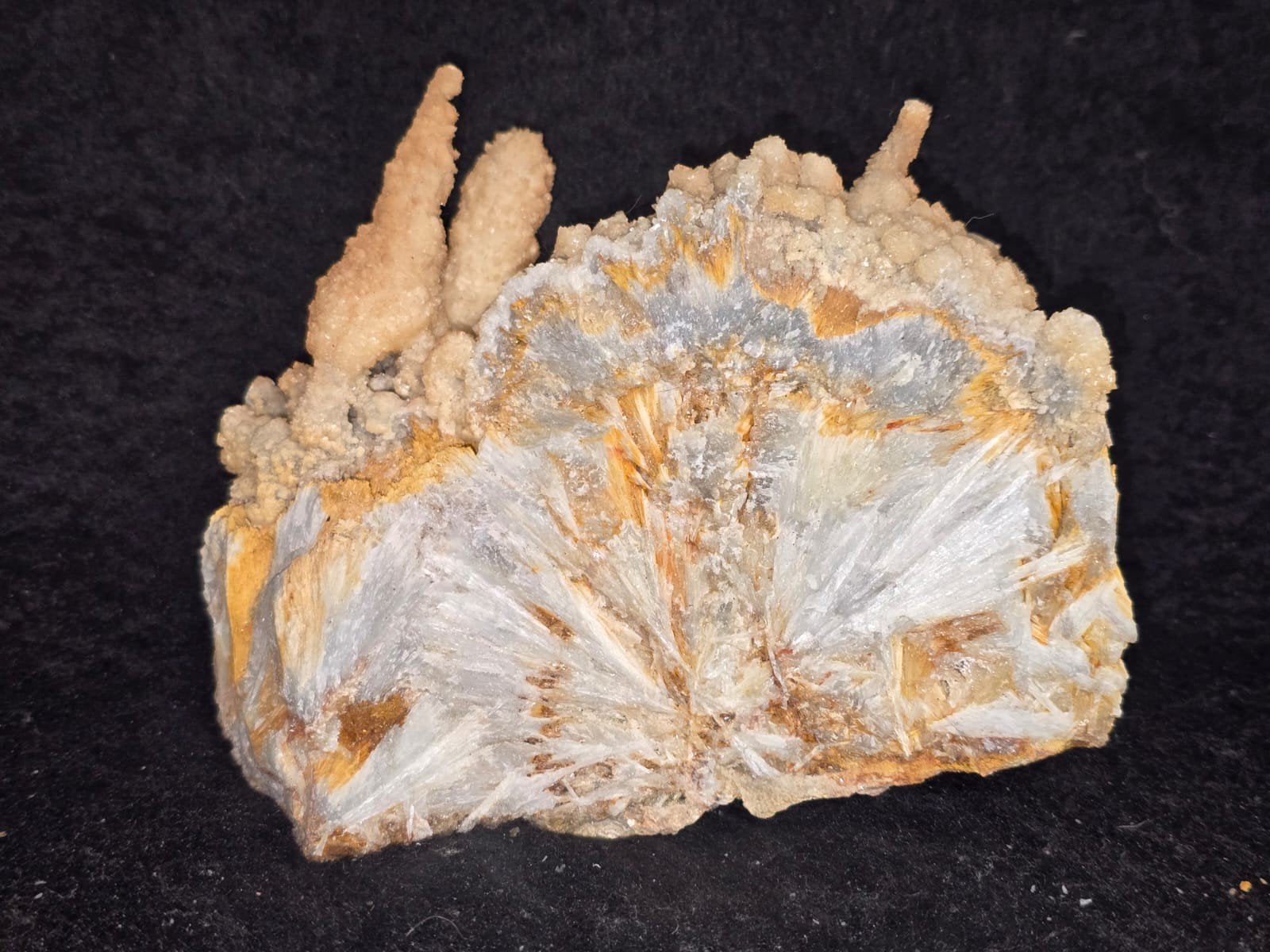 Uniek Aragoniet Cluster: Museumkwaliteit & Spiritueel, Ophalen of Verzenden, Mineraal