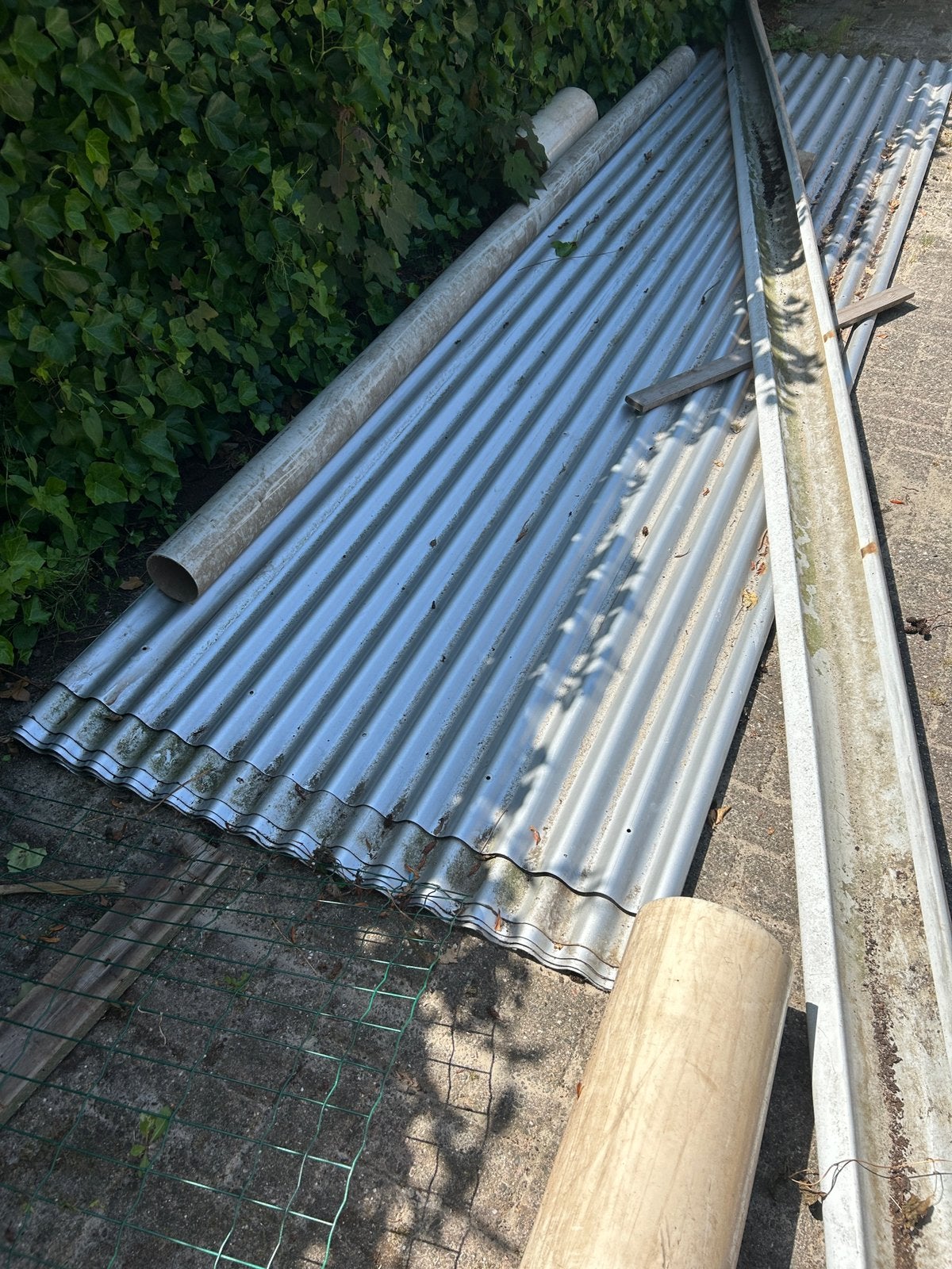 Carport bouwpakket staal, Ophalen, Zo goed als nieuw, Carport