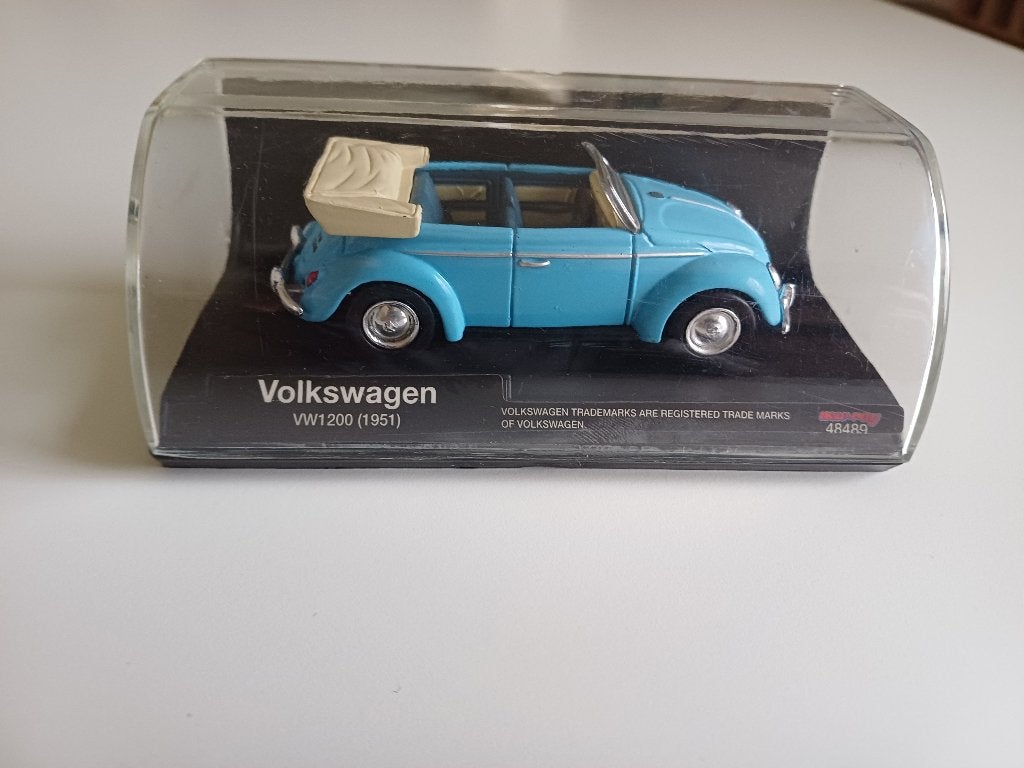 Volkswagen Kever cabriolet auto blauw nette staat, Ophalen of Verzenden, Gebruikt, Auto