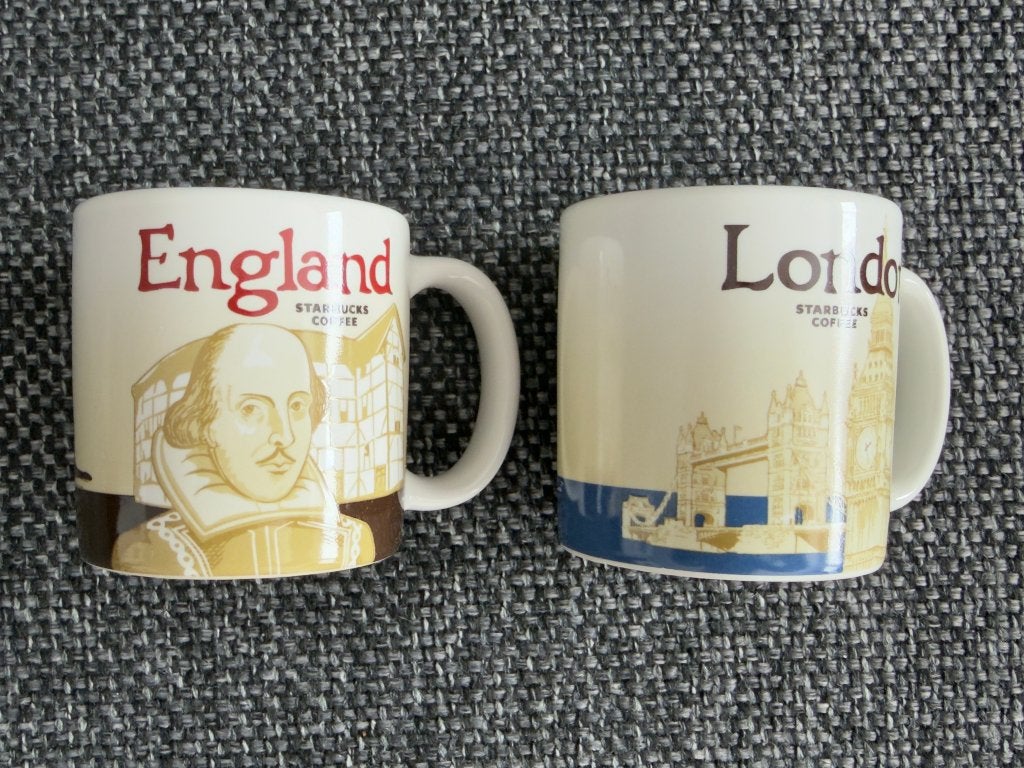 Starbucks Espresso kopjes Engeland, Ophalen of Verzenden, Zo goed als nieuw, Overige stijlen, Starbucks