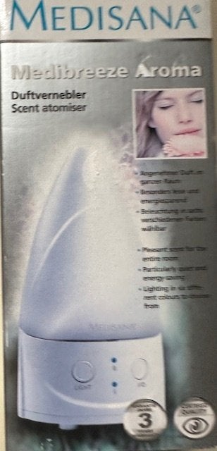 Medisana Aroma Geurvernevelaar + Rozen Aroma Essence NIEUW, Witgoed en Apparatuur, Ophalen of Verzenden, Nieuw, Luchtbevochtiger