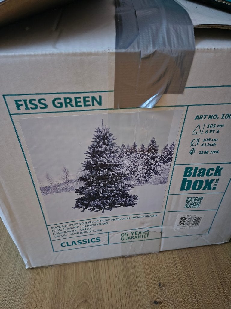 Kerstboom met sneeuweffect, Ophalen, Zo goed als nieuw