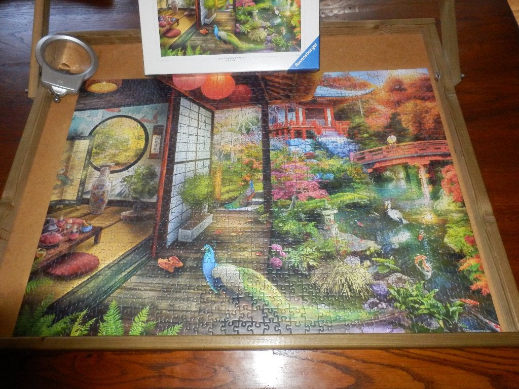 Ravensburger Legpuzzel 1000 stukken Japanese teahouse., Ophalen of Verzenden, 500 t/m 1500 stukjes, Zo goed als nieuw