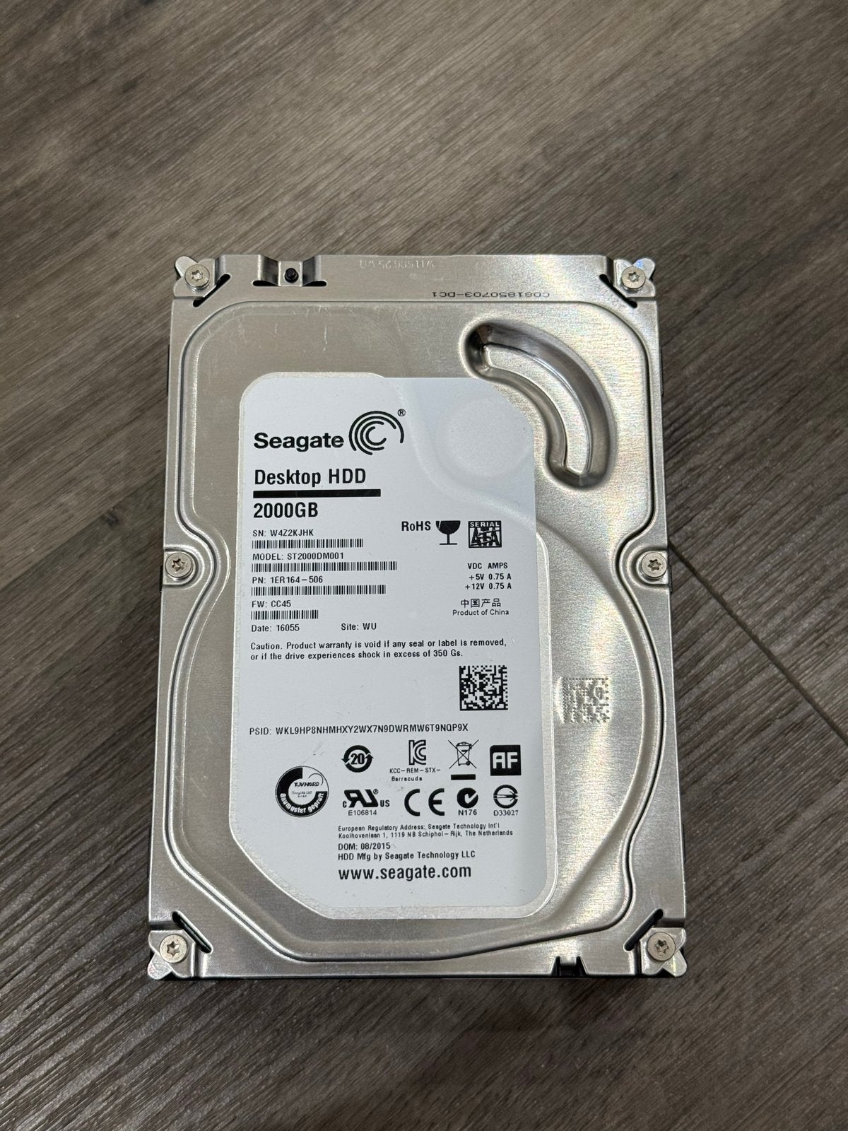 Seagate Desktop HDD 2TB - Interne harde schijf, Computers en Software, Harde schijven, Intern, 2TB, Gebruikt, Ophalen of Verzenden