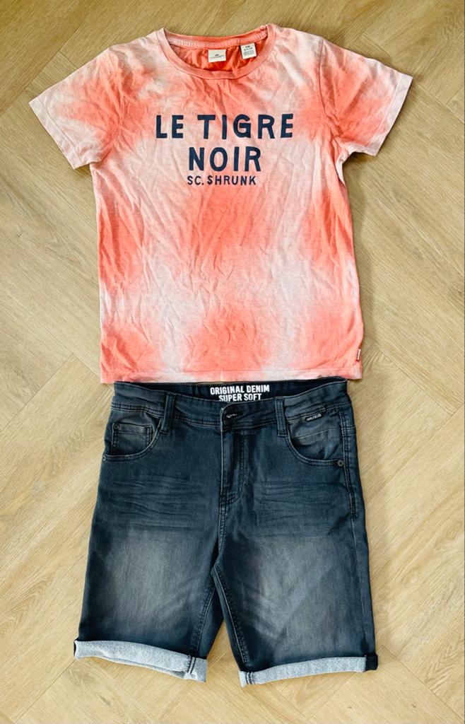 Scotch & Soda leuk t-shirt maat 128, Verzenden, Zo goed als nieuw, Jongen of Meisje, Shirt of Longsleeve