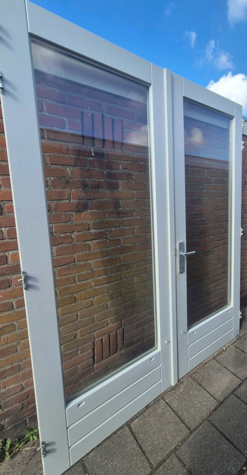 openslaande deuren, terrasdeuren, tuindeuren, Doe-het-zelf en Verbouw, Gebruikt, Ophalen of Verzenden, 120 cm of meer, 215 cm of meer