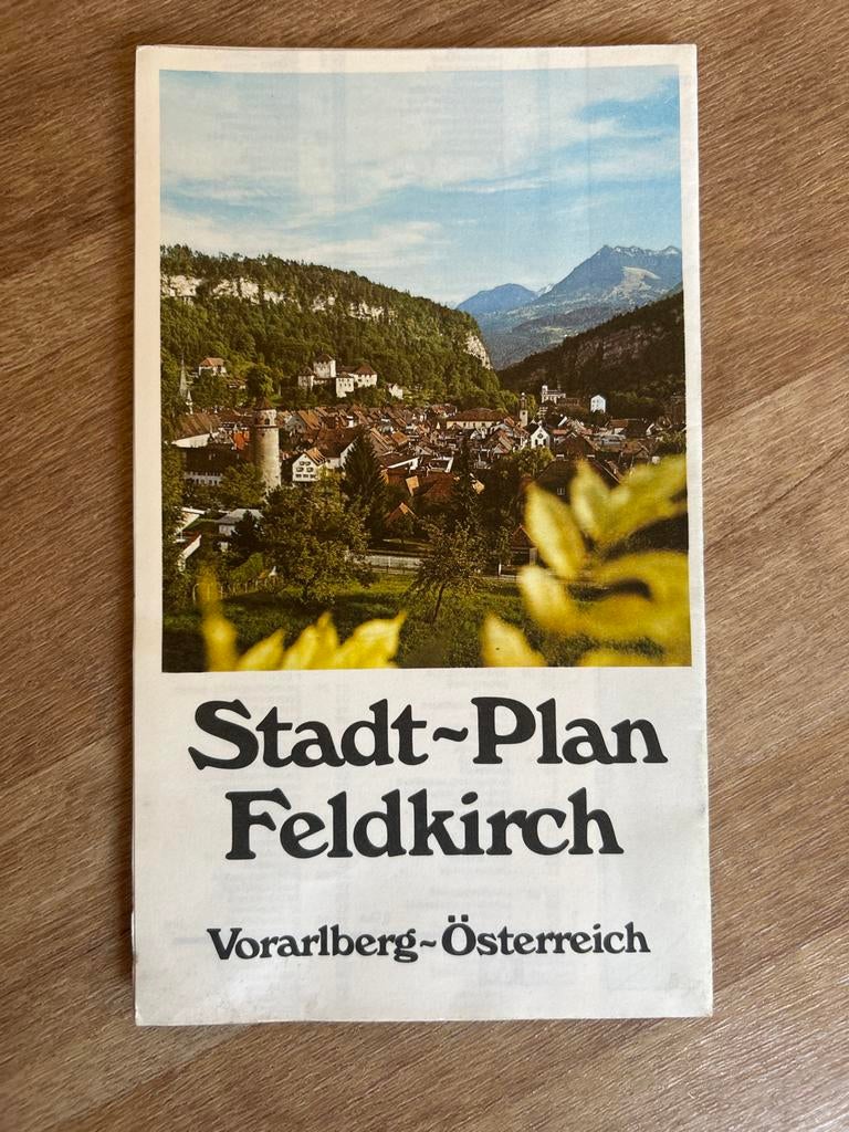 Stadsplattegrond Feldkirch, Vorarlberg, Oostenrijk, Boeken, Reisgidsen, Ophalen of Verzenden, Zo goed als nieuw, Europa, Reisgids of -boek