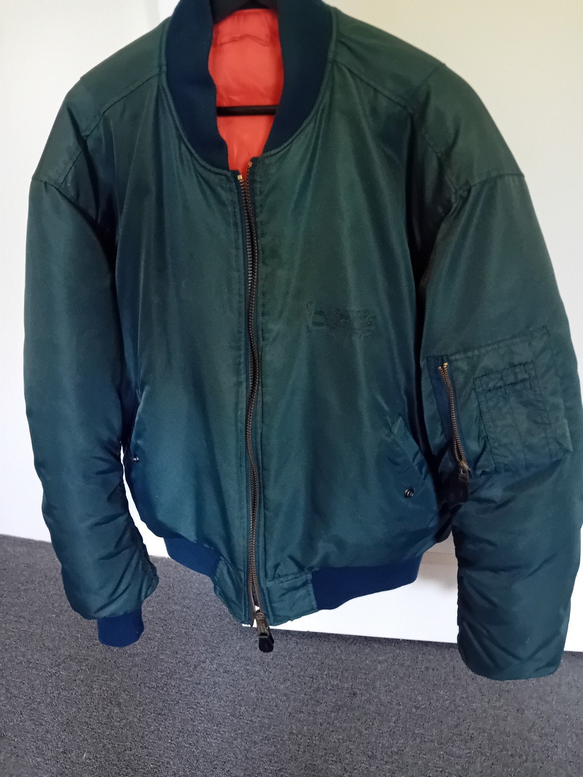 Bomber.   M/L. .Twee kanten dragen, Kleding | Heren, Ophalen of Verzenden, Zo goed als nieuw, Maat 52/54 (L), Blauw