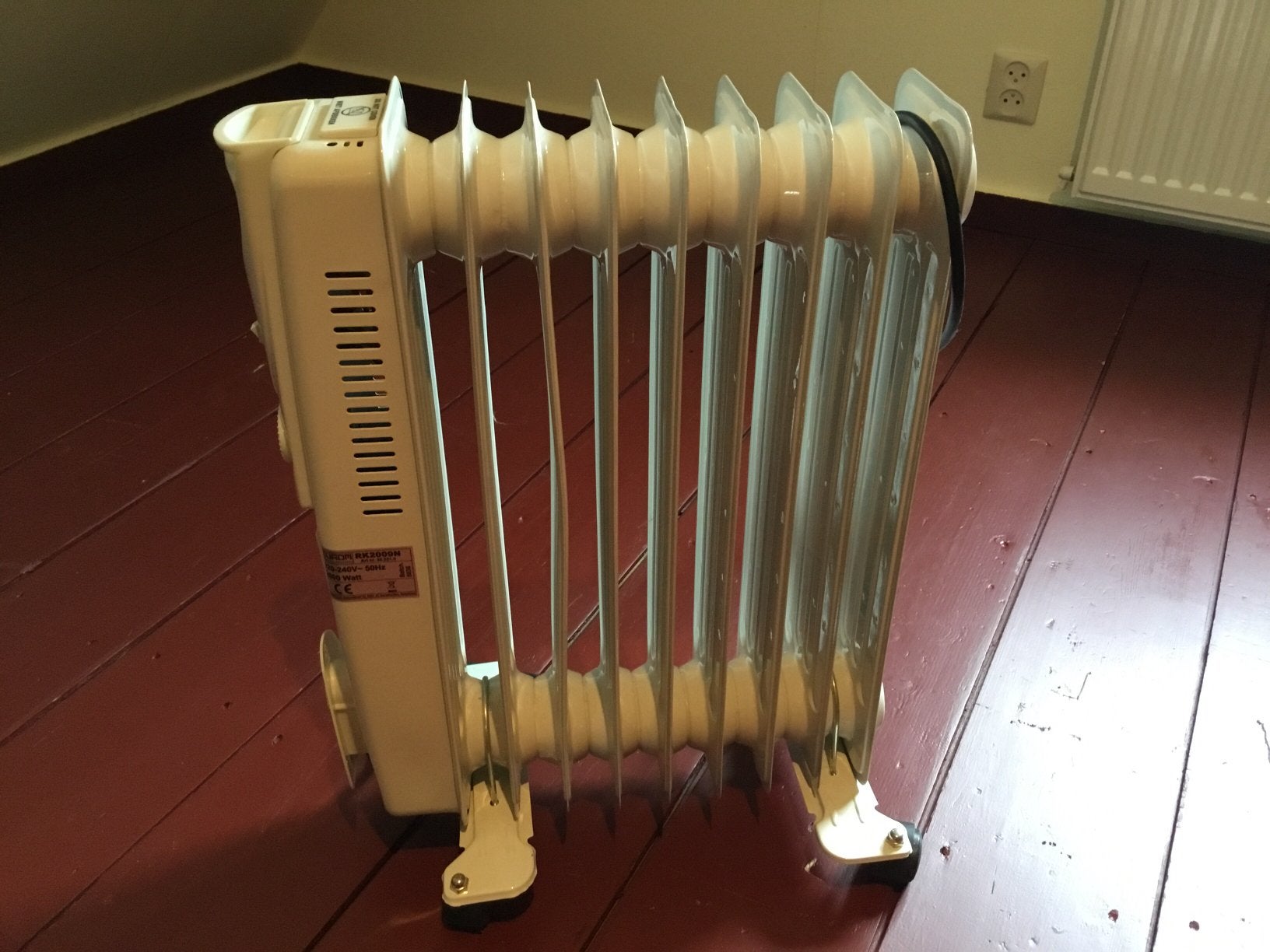Elektrisch kacheltje Eurom - 2000W, Ophalen, 30 tot 80 cm, Gebruikt, Kachel