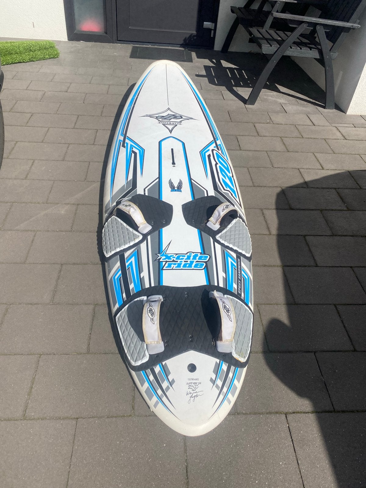 JP Australia X-Cite ride surfplank  120 liter - met vin, Ophalen, Met voetbanden, Gebruikt, Minder dan 250 cm