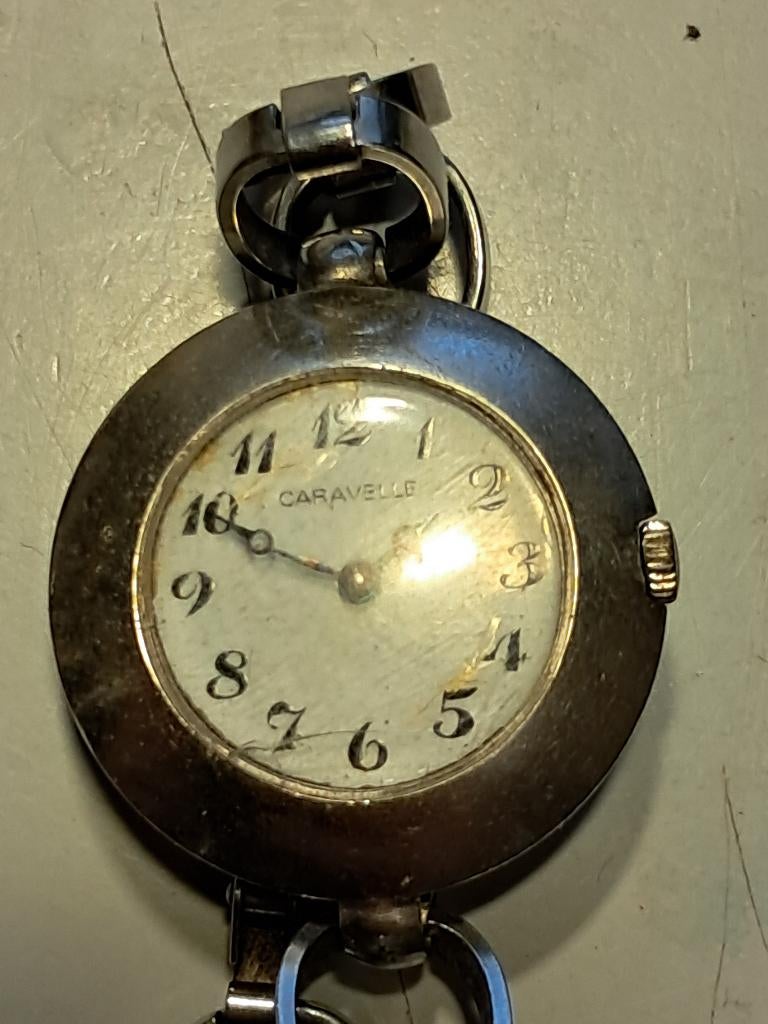 horloge,Caravelle-stainles steel back no 3, Overige merken, Gebruikt, Polshorloge, Ophalen of Verzenden