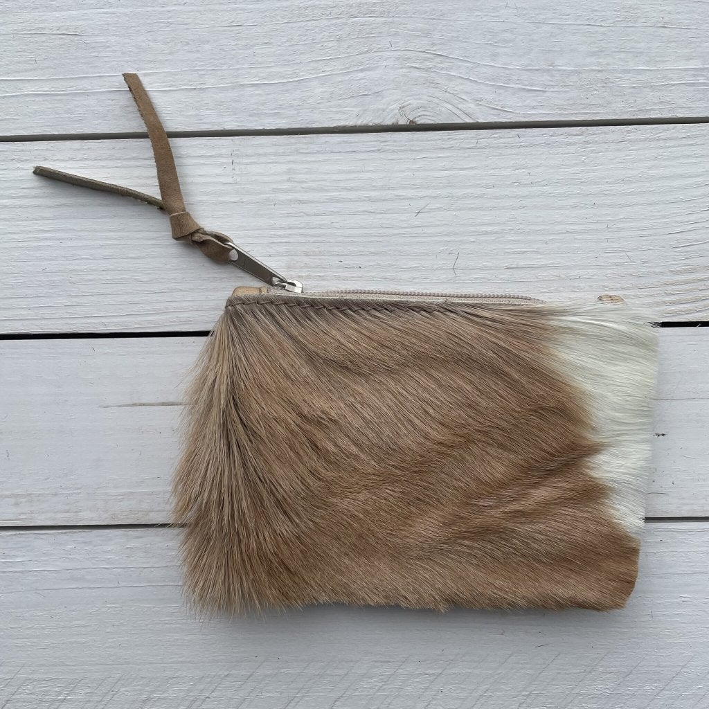 Tas Issy springbok natural 12x9cm #I-1 | Lederstore, Beige, Nieuw, Avondtasje, Grotestraat 32, 5836 AG, Sambeek, The Netherlands