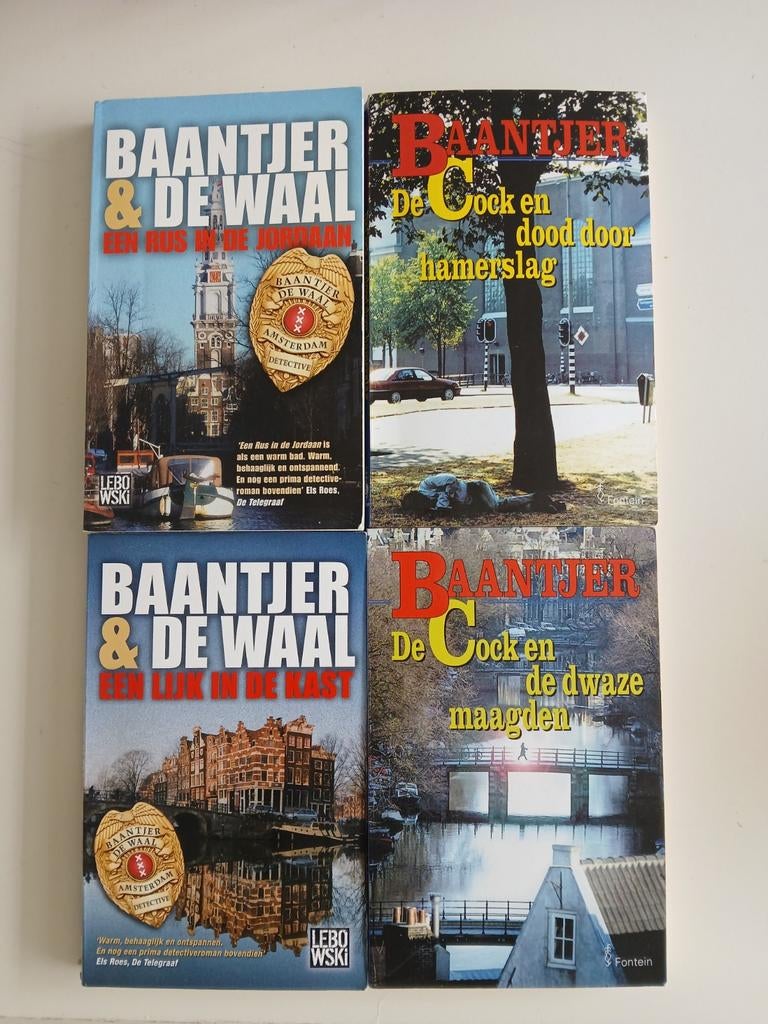 4 Baantjer boeken, Boeken, Detectives, Ophalen of Verzenden, Gelezen, A.C. Baantjer