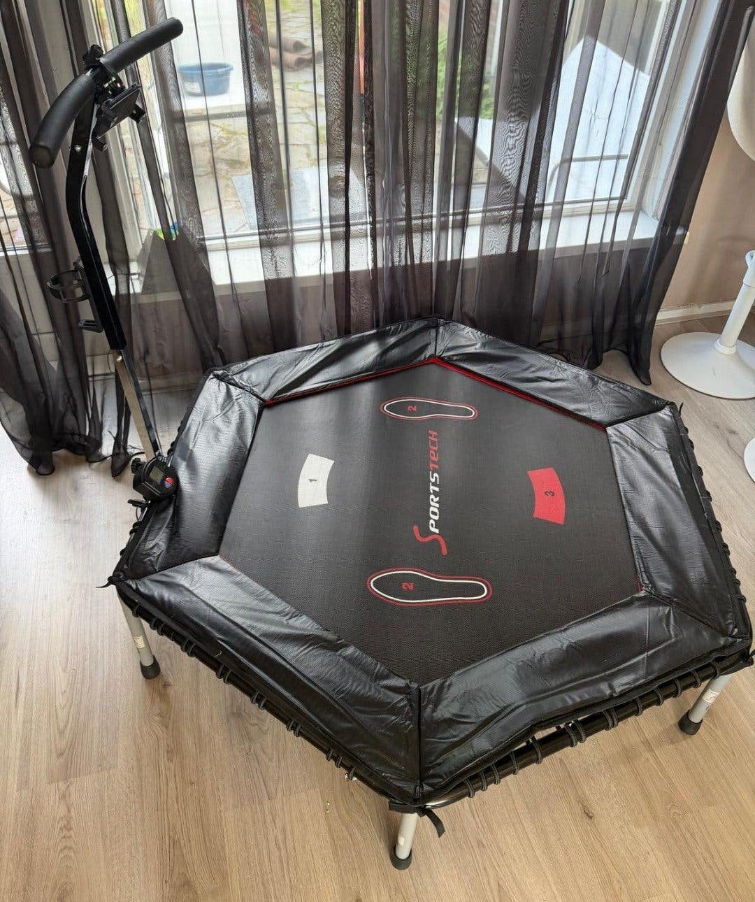 fitness trampoline met stang, Sport en Fitness, Ophalen, Overige typen