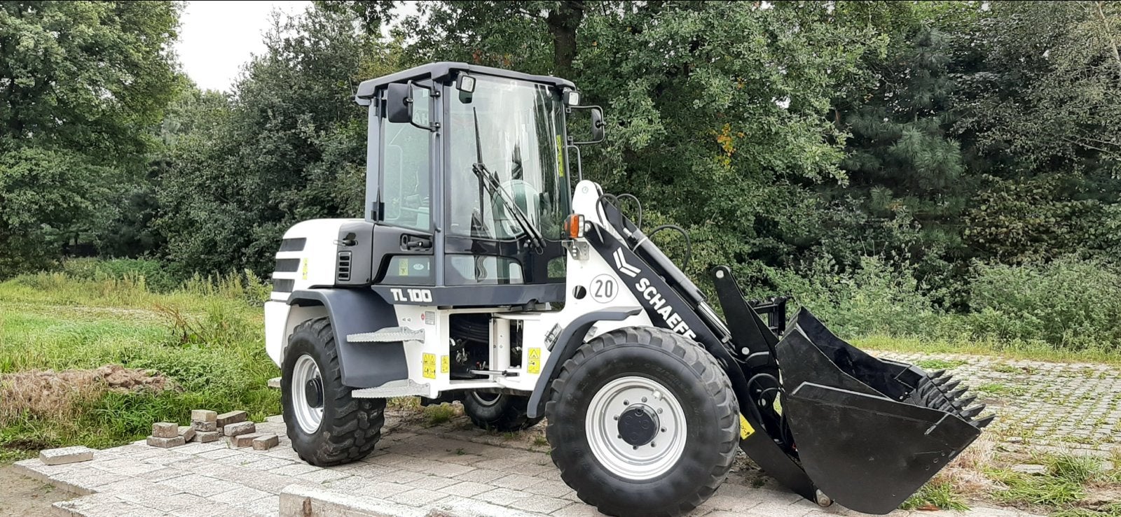 Wiellader Schaeff Terex TL 100 - 2019, 1619 uur, Zakelijke goederen, Machines en Bouw | Kranen en Graafmachines, Ophalen, Wiellader of Shovel