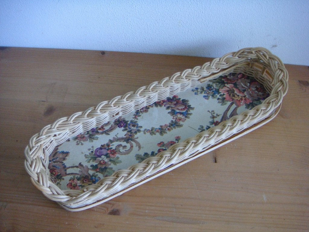 Brocante (brood) mandje, Mand, Ophalen of Verzenden, Zo goed als nieuw, Riet
