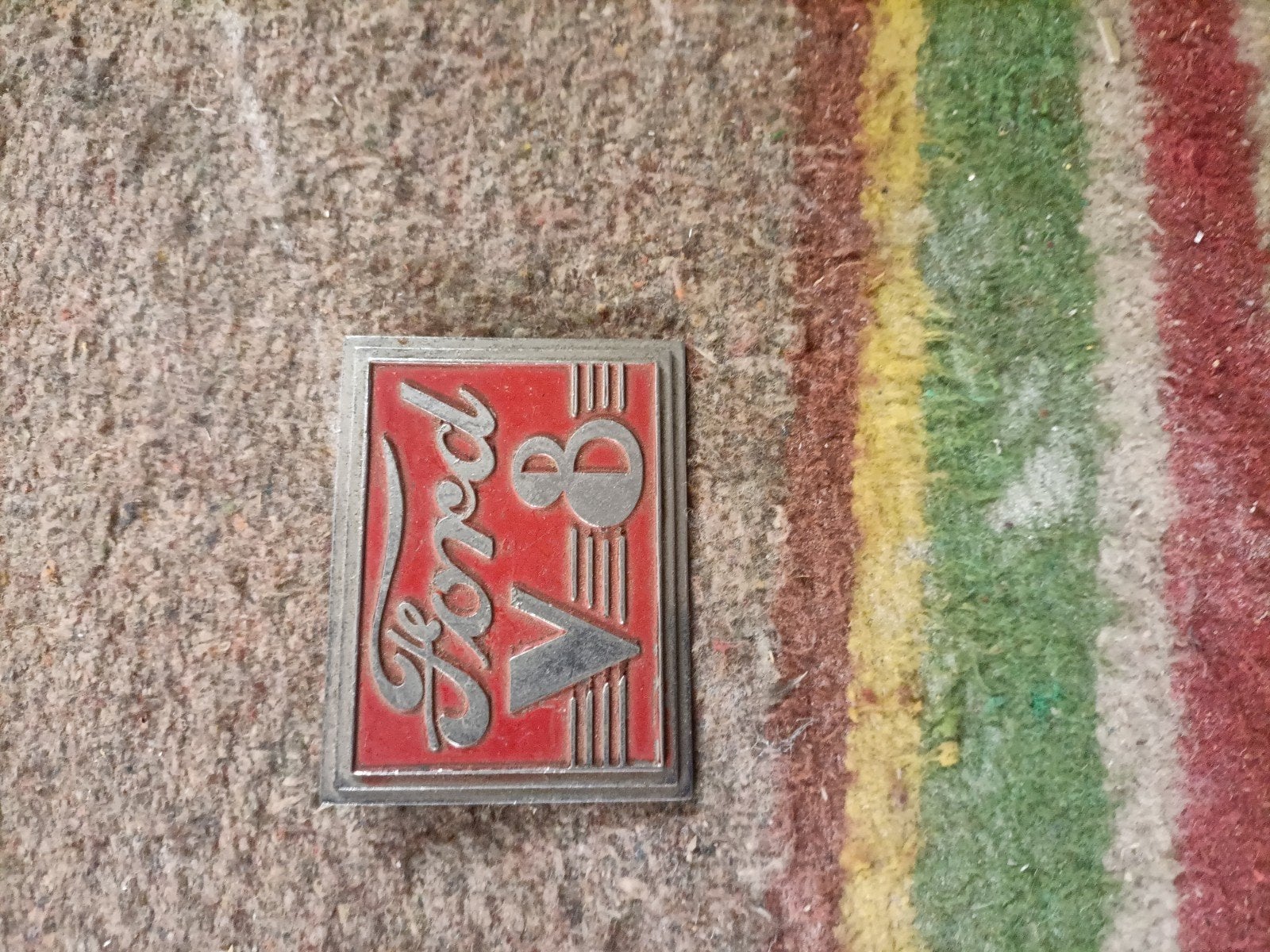 Ford V8 metaal plaatje, Ophalen of Verzenden