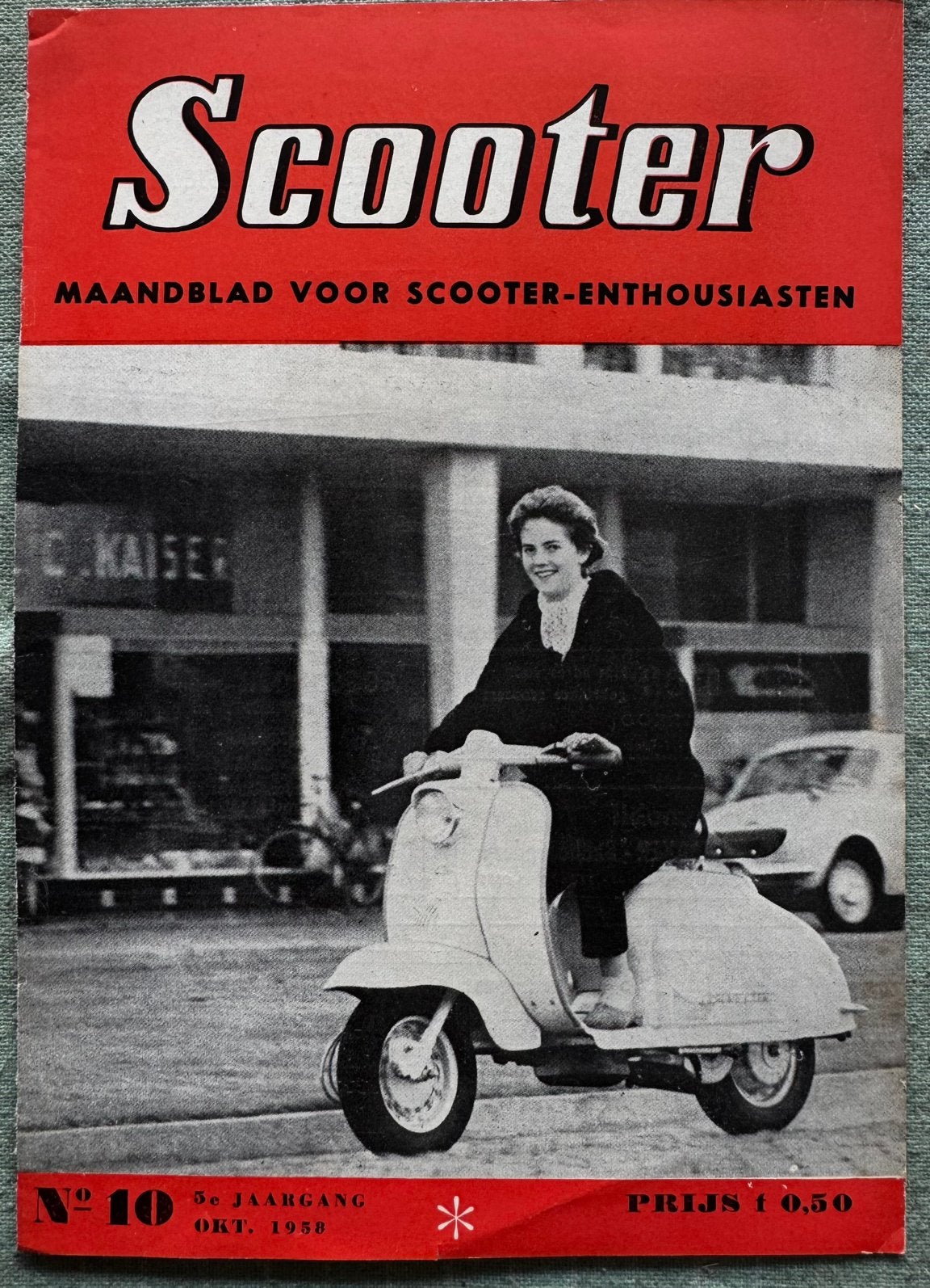 Knipsel 1958 Lambretta scooter, Verzenden, Zo goed als nieuw, Motoren