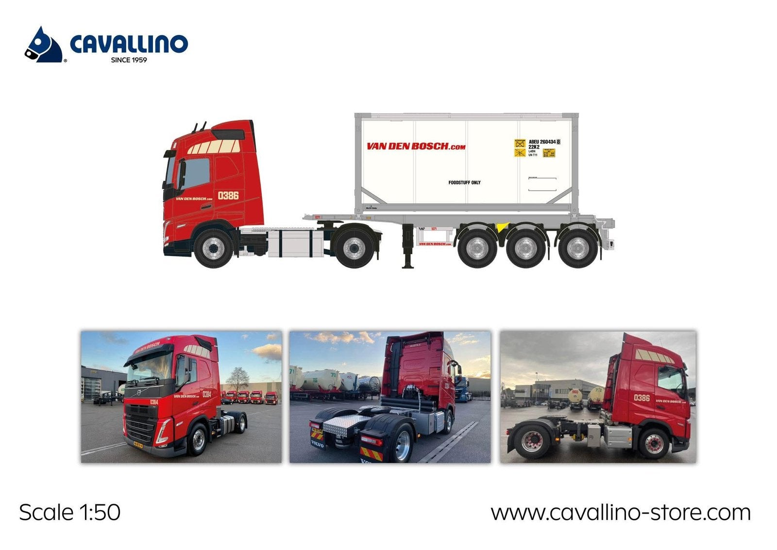 Cavallino 1:50 vd Bosch  Geen Tekno/Wsi, Ophalen of Verzenden, Nieuw, Bus of Vrachtwagen, Overige merken