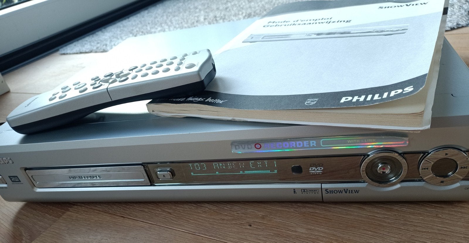 Philips DVDR75 DVD Recorder compleet. Met dvd(-rw)s mogelijk, Ophalen of Verzenden, Gebruikt, Dvd-recorder, Philips