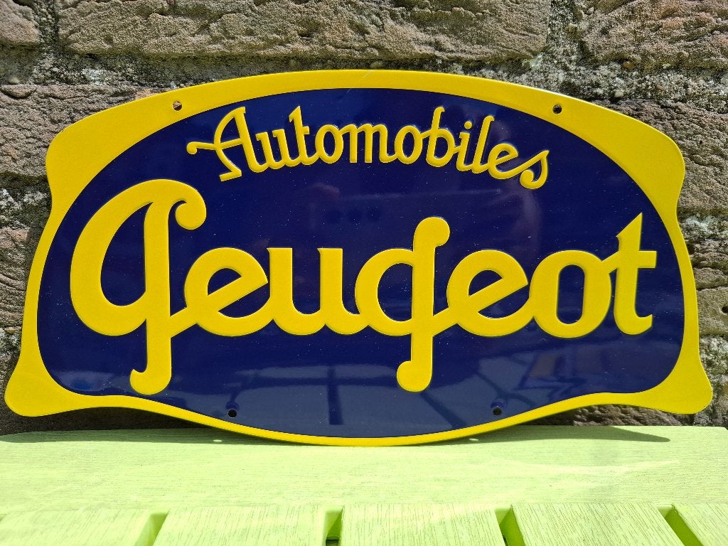 Reclamebord Peugeot, Ophalen of Verzenden, Nieuw, Auto's
