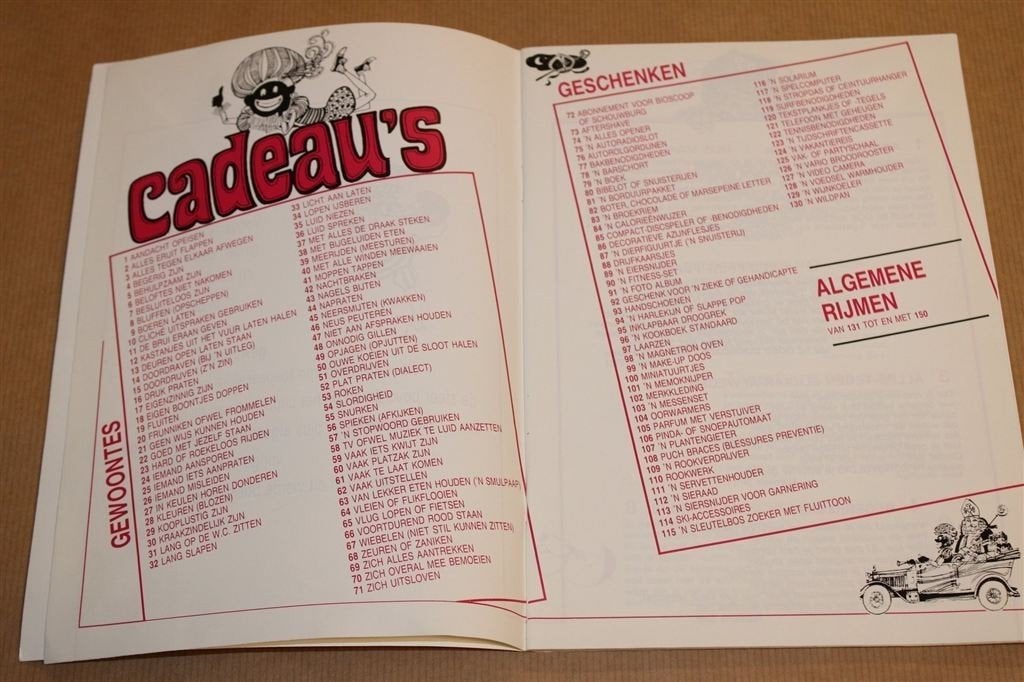 Nostalgische Sinterklaasrijmen — Rijmenbundel Jaren \'80, Gebruikt, N.v.t., N.v.t., Ophalen of Verzenden