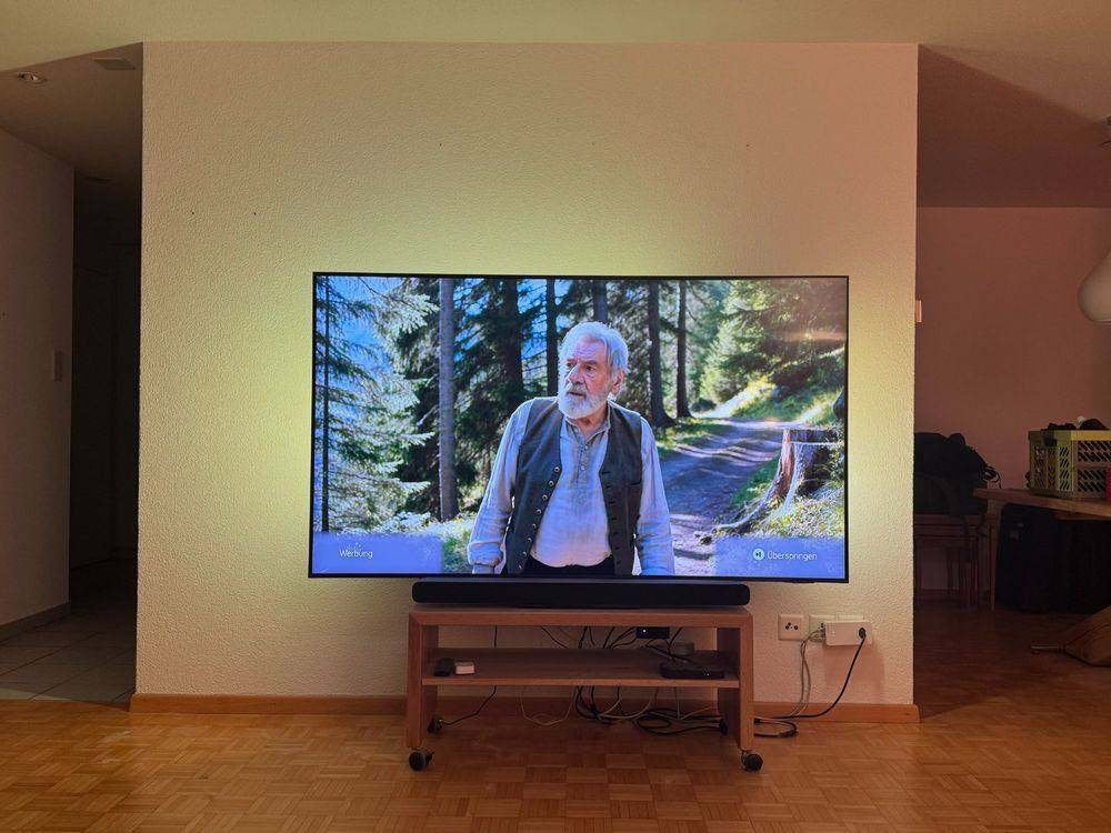 Samsung Smart TV 75 inch in goede staat + Philips Hue Ambil., Philips, QLED, 50 Hz, Ophalen of Verzenden