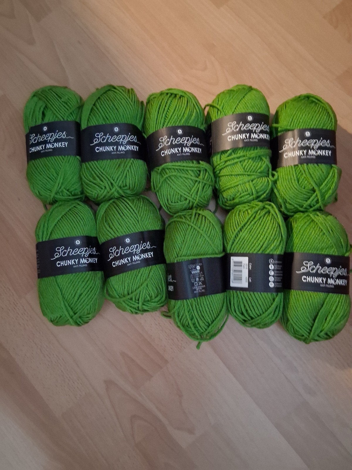 Scheepjes Chunky Monkey Wol - Kleur 2016 Fern (10 bollen), Ophalen of Verzenden
