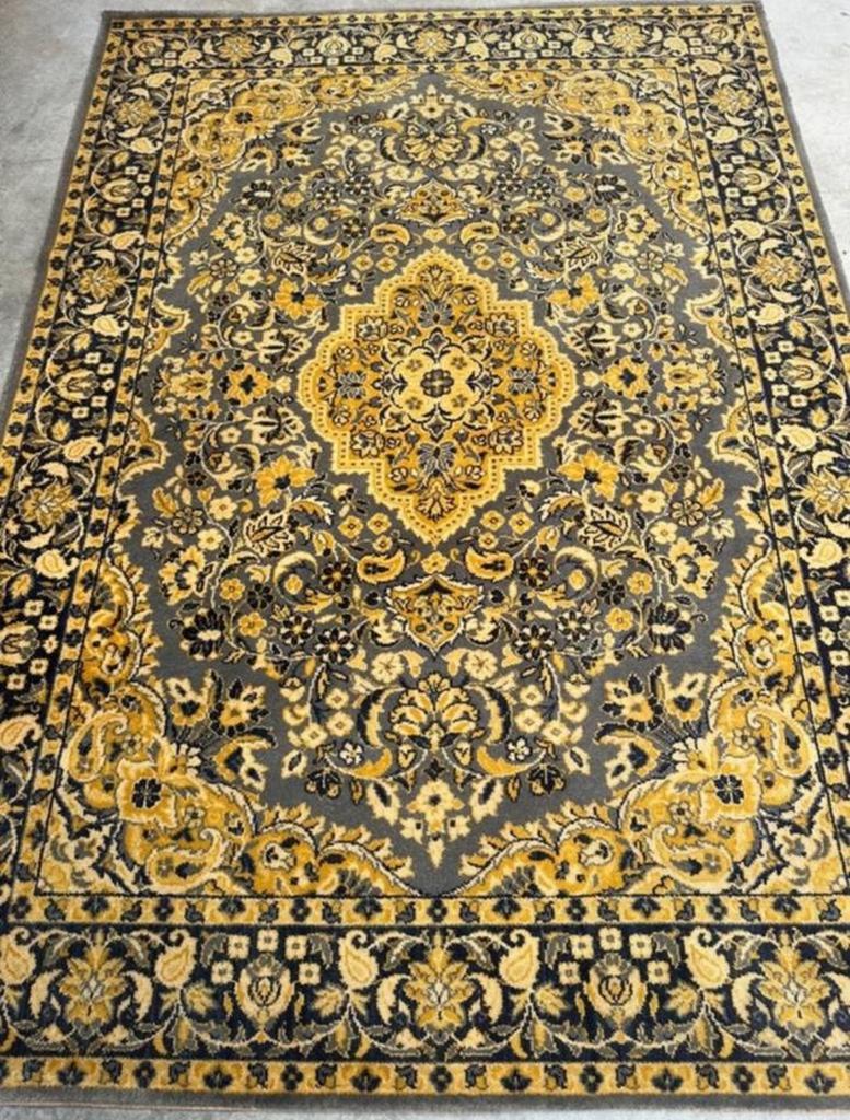 Vintage tapijt 143cm x 200cm vloerkleed oosterse orient wol, Huis en Inrichting, Gebruikt, 100 tot 150 cm, Ophalen of Verzenden