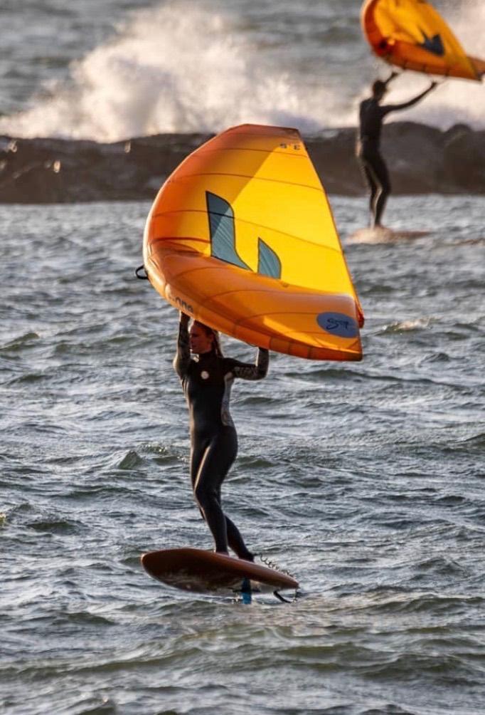 F-one 2x wing (maten: 3.5 en 5 ), Ophalen, Zo goed als nieuw, Wingsurf-wing
