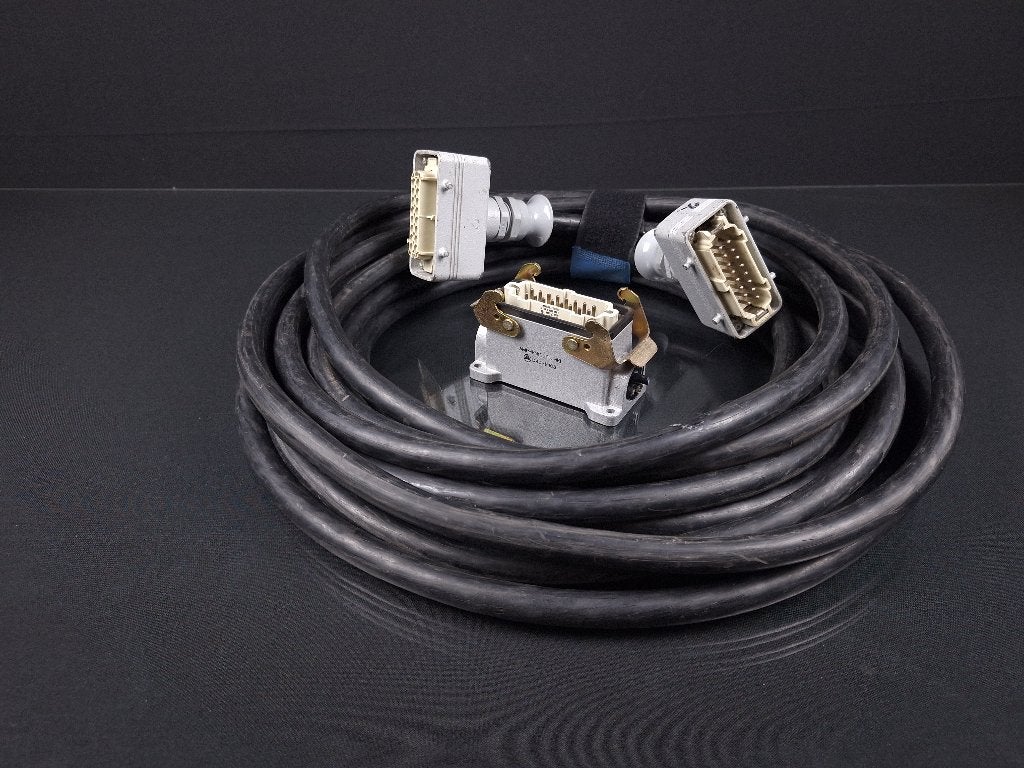 Harting 16p multikabel male-female + opbouwbehuizing, Ophalen of Verzenden, Gebruikt, Apparatuur