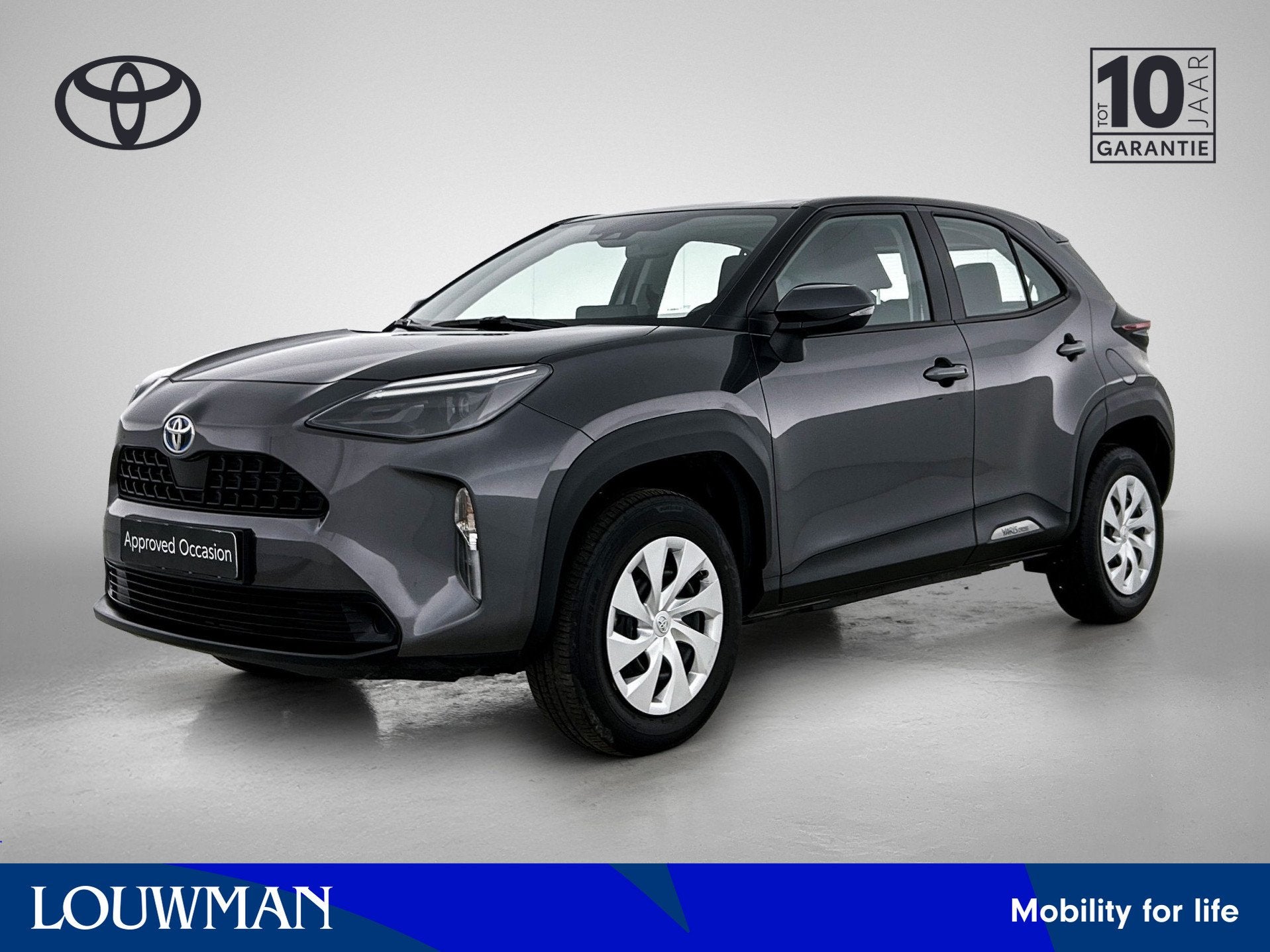 Toyota Yaris Cross 1.5 Hybrid 115 Active (bj 2024), 12 maanden, Stof, Gebruikt, Zwart