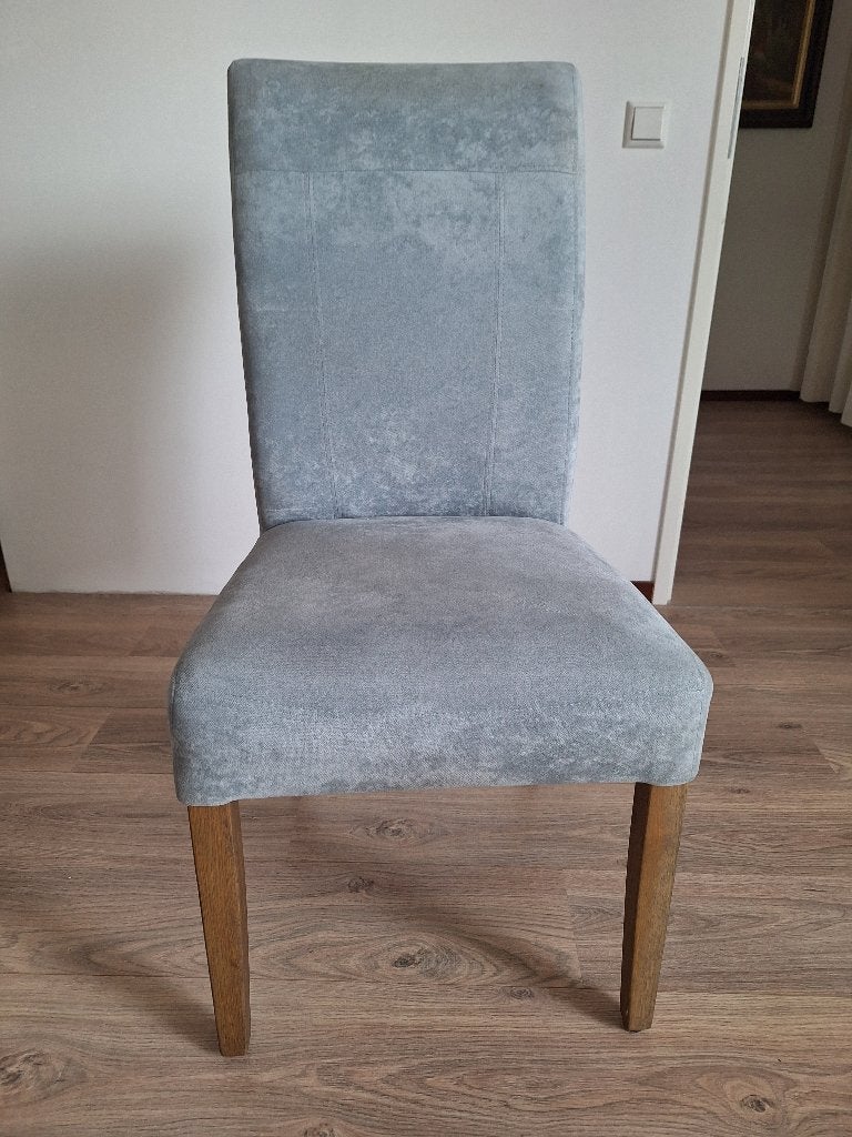 kamerstoelen, Huis en Inrichting, Ophalen, Hout, Blauw, Zo goed als nieuw