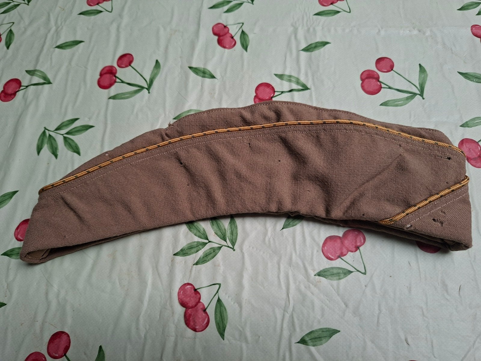 Originele Kaki Garrison Cap - Gebruikte Staat, Ophalen