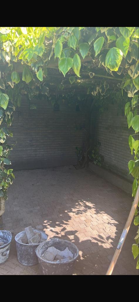 Vierkante tegels 10x10 cm, ca. 15 m2, Tuin en Terras, Ophalen, Gebruikt, 10 m² of meer, Beton