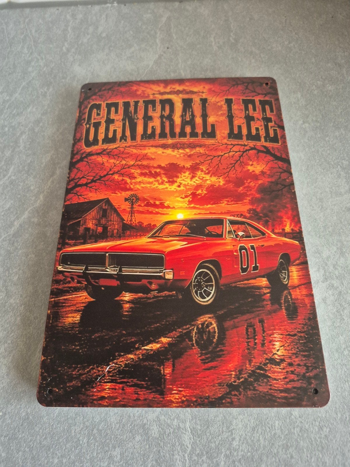 General Lee metalen wandplaat - The Dukes of Hazzard, Ophalen of Verzenden, Nieuw, Reclamebord
