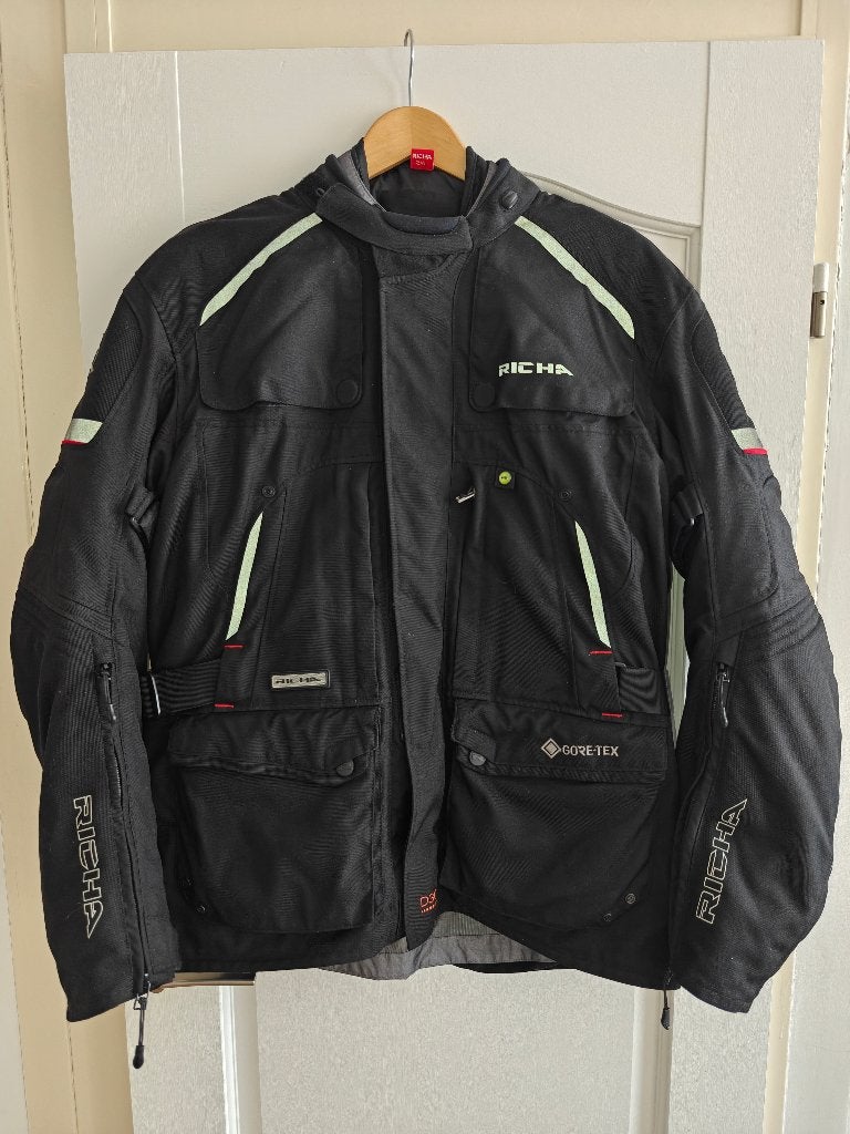 Richa Gore-Tex motorpak 2XL – jas + broek – D3O protectie, Ophalen of Verzenden, Richa, Tweedehands, Heren