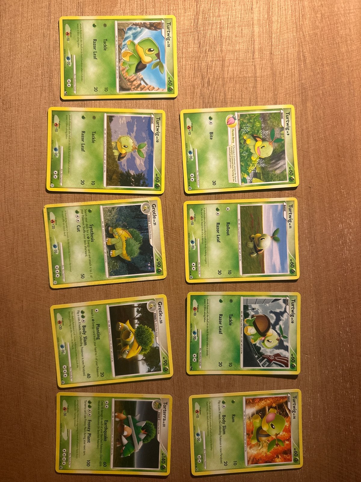 Pokémon Kaarten: Turtwig, Grotle & Torterra Collectie (2007-, Hobby en Vrije tijd, Verzamelkaartspellen | Pokémon, Ophalen of Verzenden