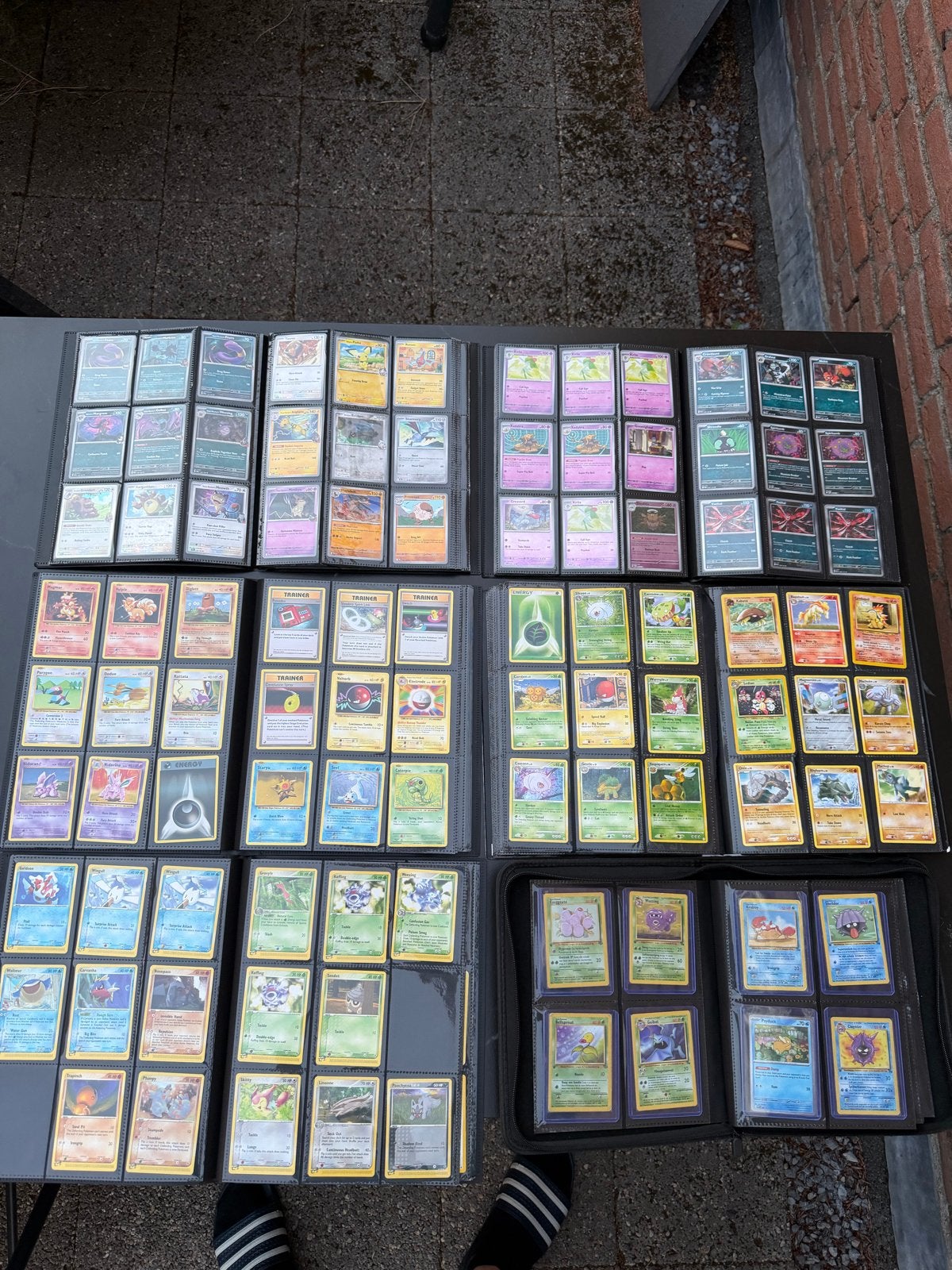 Grote collectie Pokémon kaarten in mappen met psa slabs, Ophalen of Verzenden, Gebruikt, Meerdere kaarten