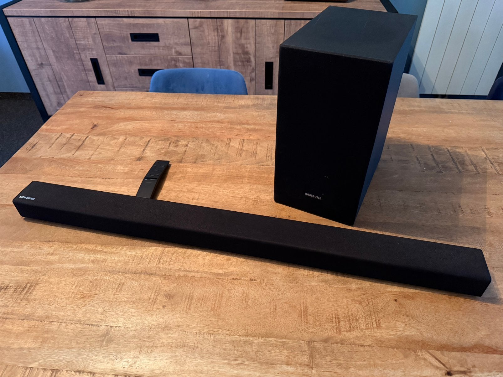 Samsung Soundbar HW-R430 met draadloze subwoofer en remote, Ophalen, Bluetooth, Gebruikt