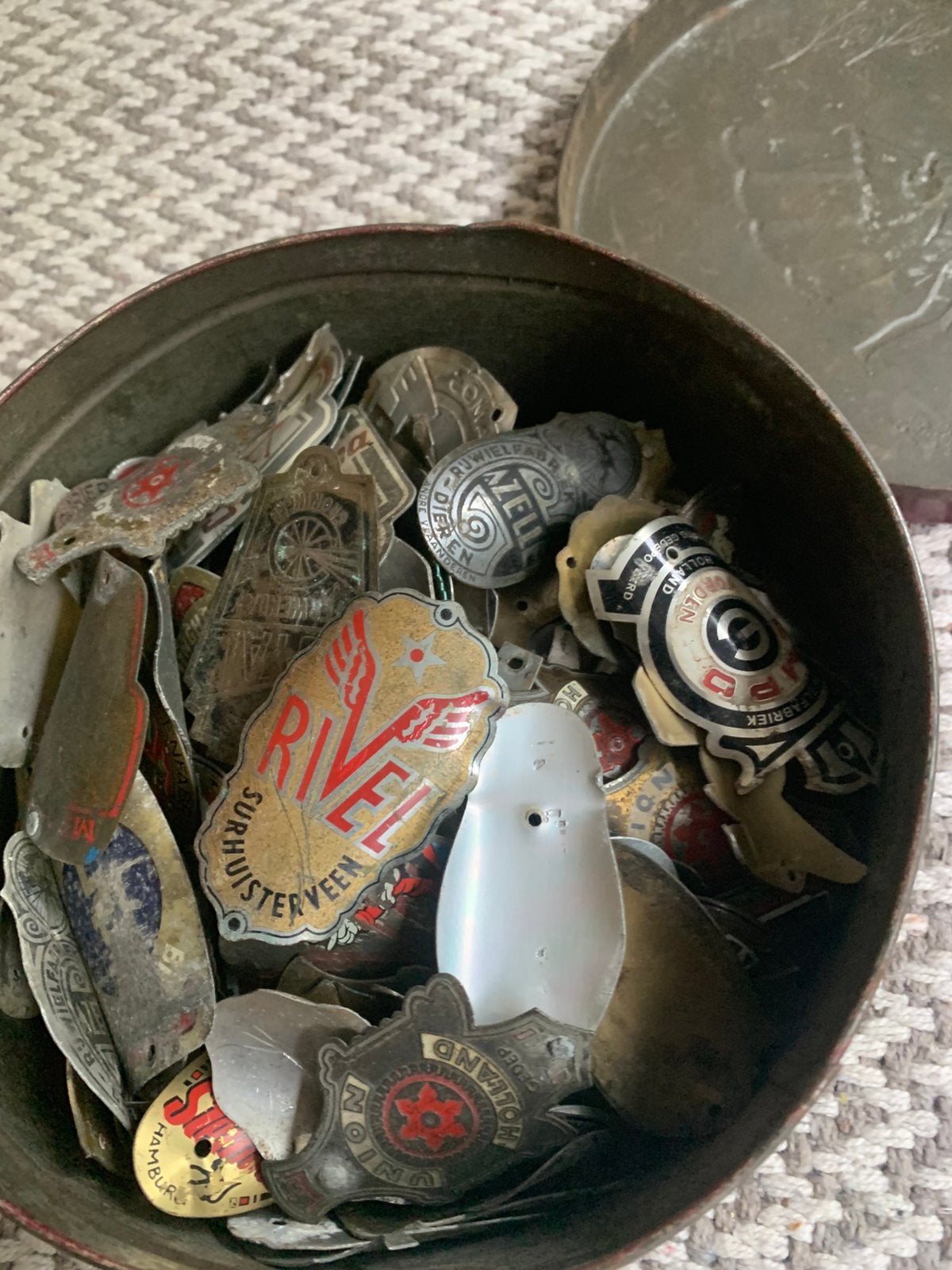 Rijwielplaatjes, Ophalen of Verzenden, Gebruikt