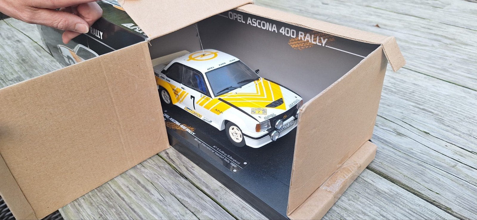 Opel Ascona miniatuur 1:18, Ophalen of Verzenden, Nieuw, Overige merken