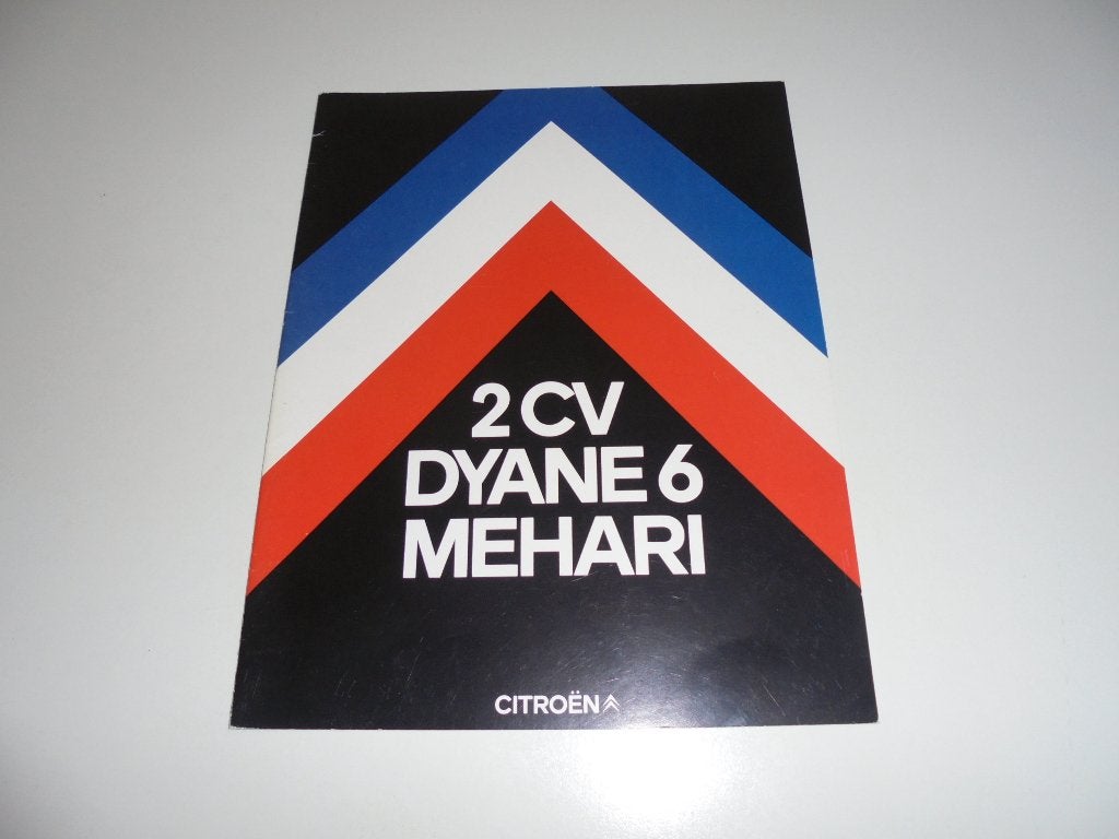 brochure Citroen 2CV/Dyane 6/Mehari  1979, Ophalen of Verzenden, Zo goed als nieuw, Citroën