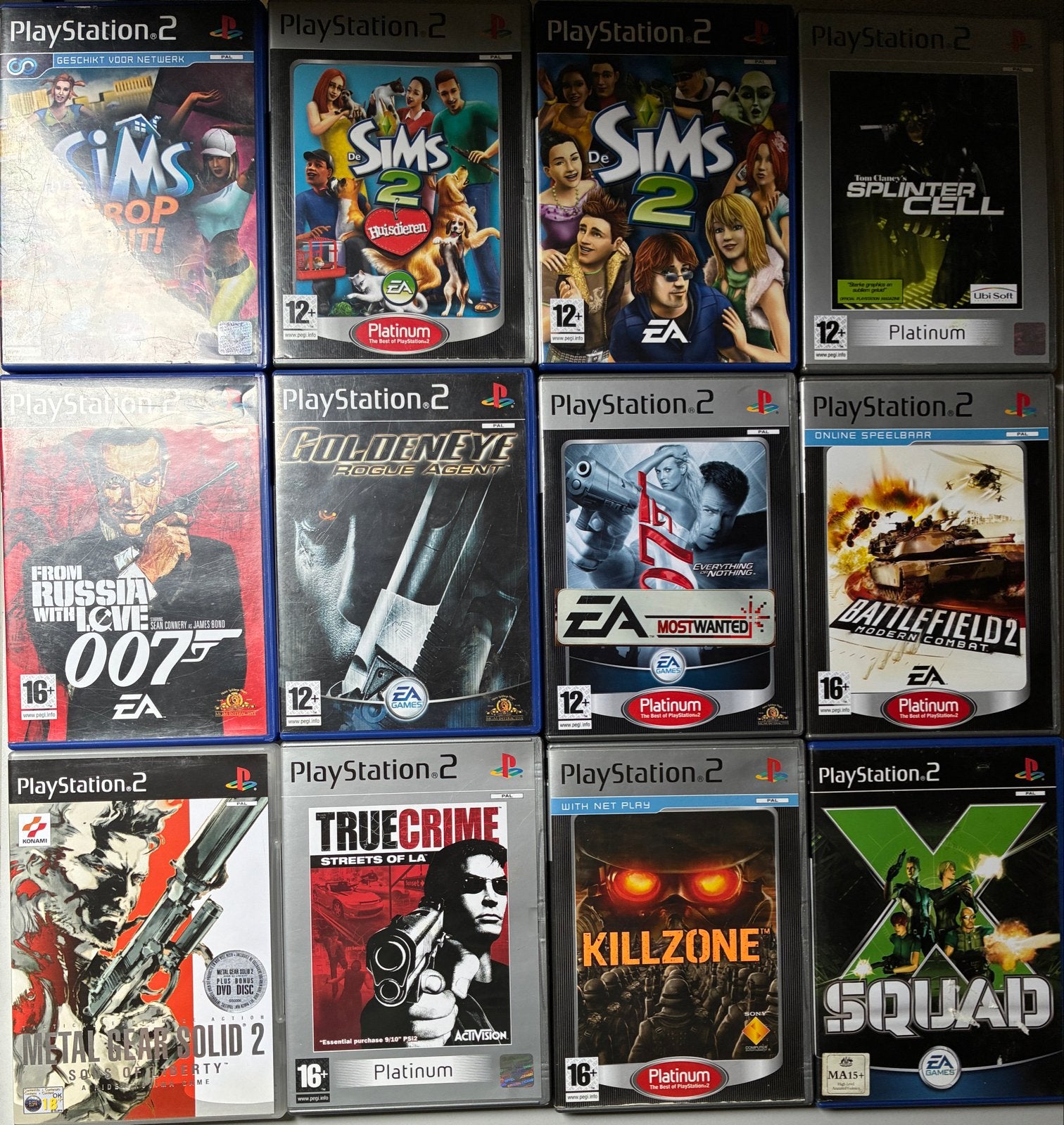 12 PlayStation 2 spellen compleet en in goede staat, Spelcomputers en Games, 1 speler, Ophalen of Verzenden, Zo goed als nieuw